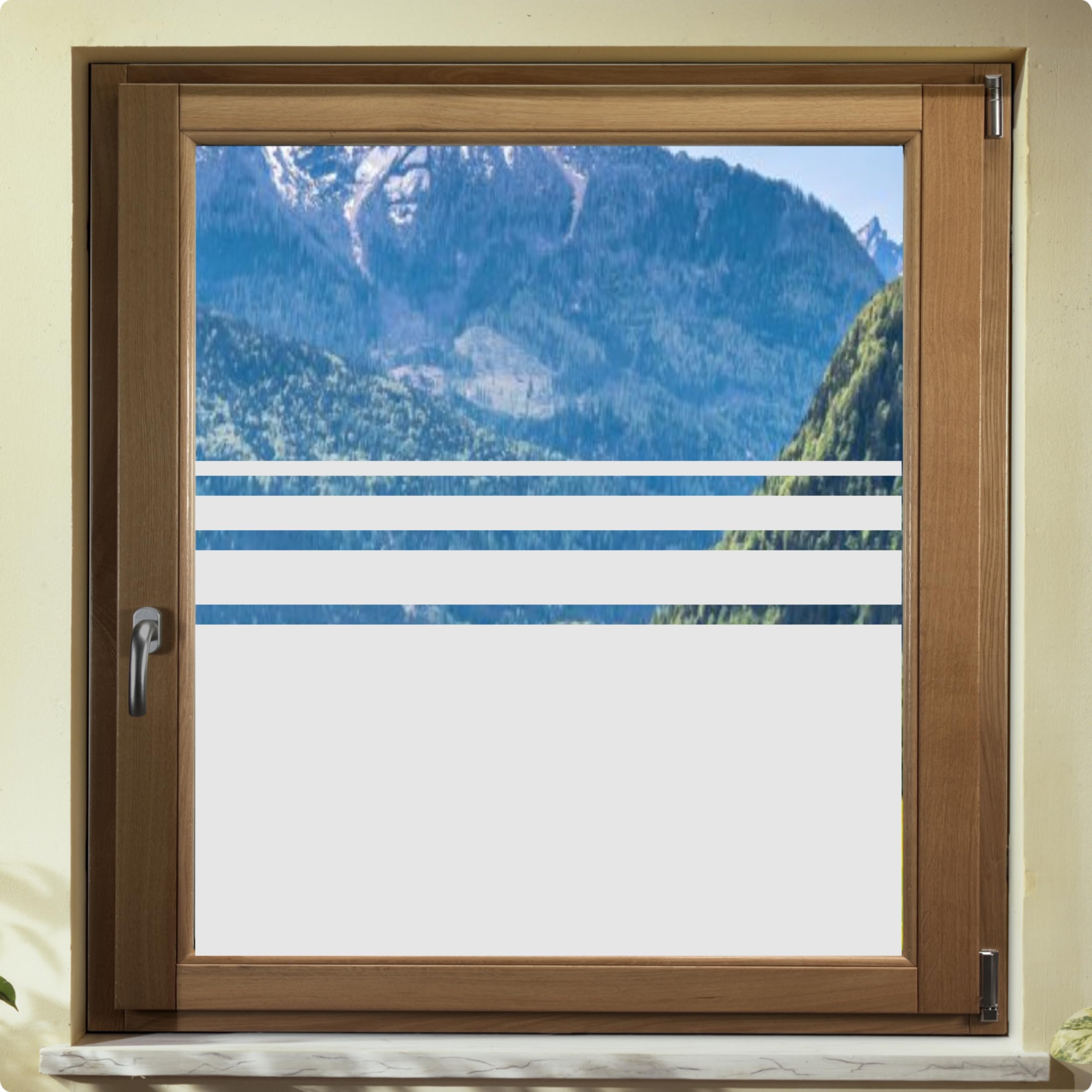 e650 Sichtschutzfolie Glasdekorfolie Bad Fenster Fensterfolie Keine Milchglasfolie # H 80 cm (100cm Breit x 80cm Hoch)