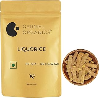 CARMEL ORGANICS Liquorice(Mulethi) Root Whole (100 Grams) | Yashtimadhu for your health, Skin and Hair Care | Glycyrrhiza ...
