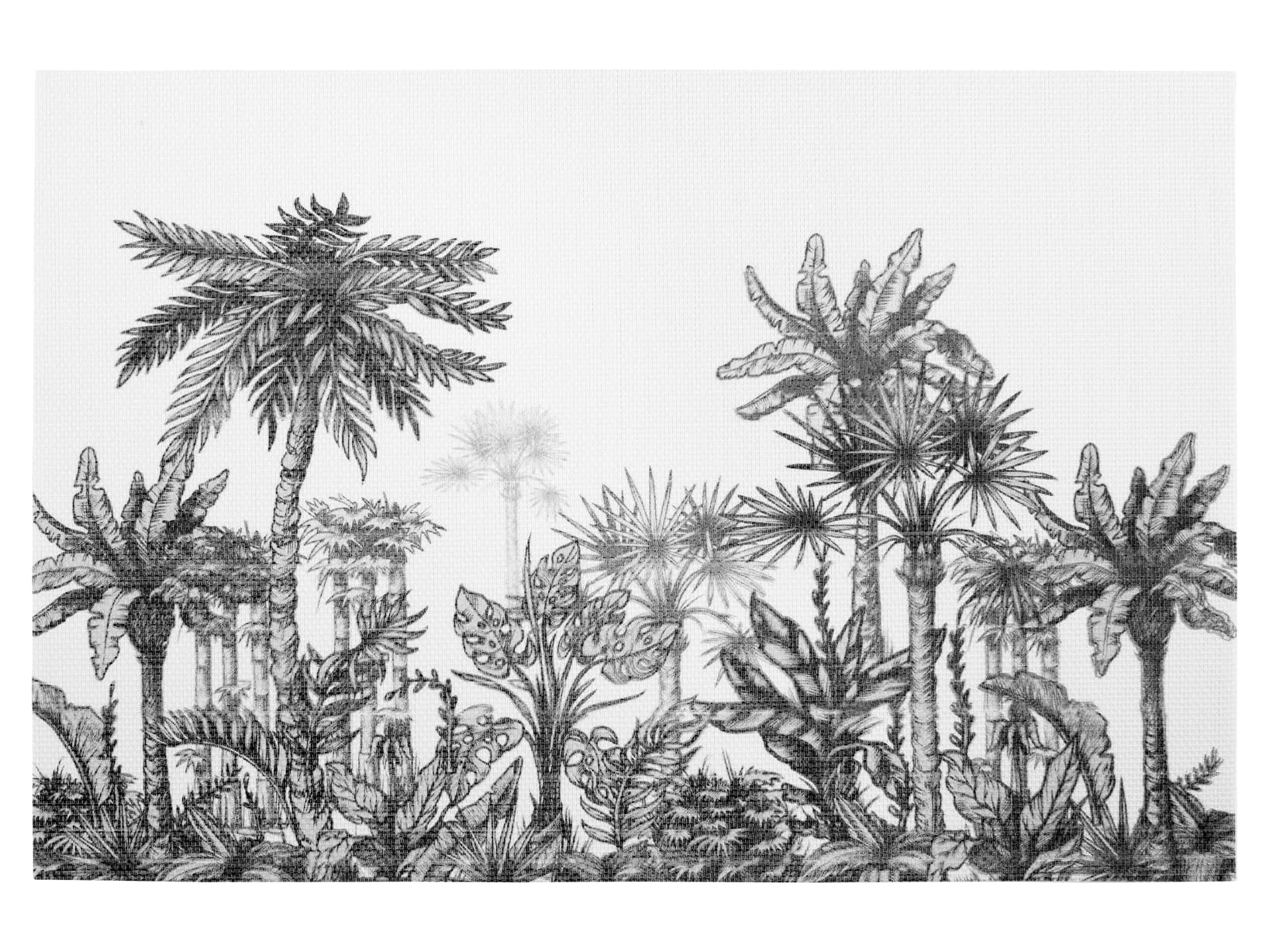 Set of 12 Placemats in PVC Palm Trees Assorted 45 x 30 cm - Image 3