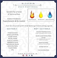 Vista 11 de Sicilian Stair Riser Strip Peel and Stick Vinyl Decal Self-Adhesive Easy to Trim & Clean Removable Water-Resistant DIY Murals for Stair Stickers