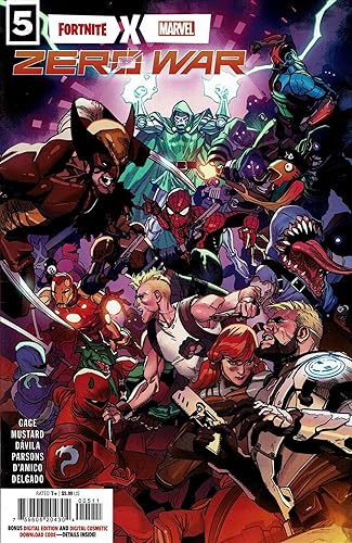 Fortnite X Marvel Zero War #5 VFNM Marvel comic book sealed wdownload