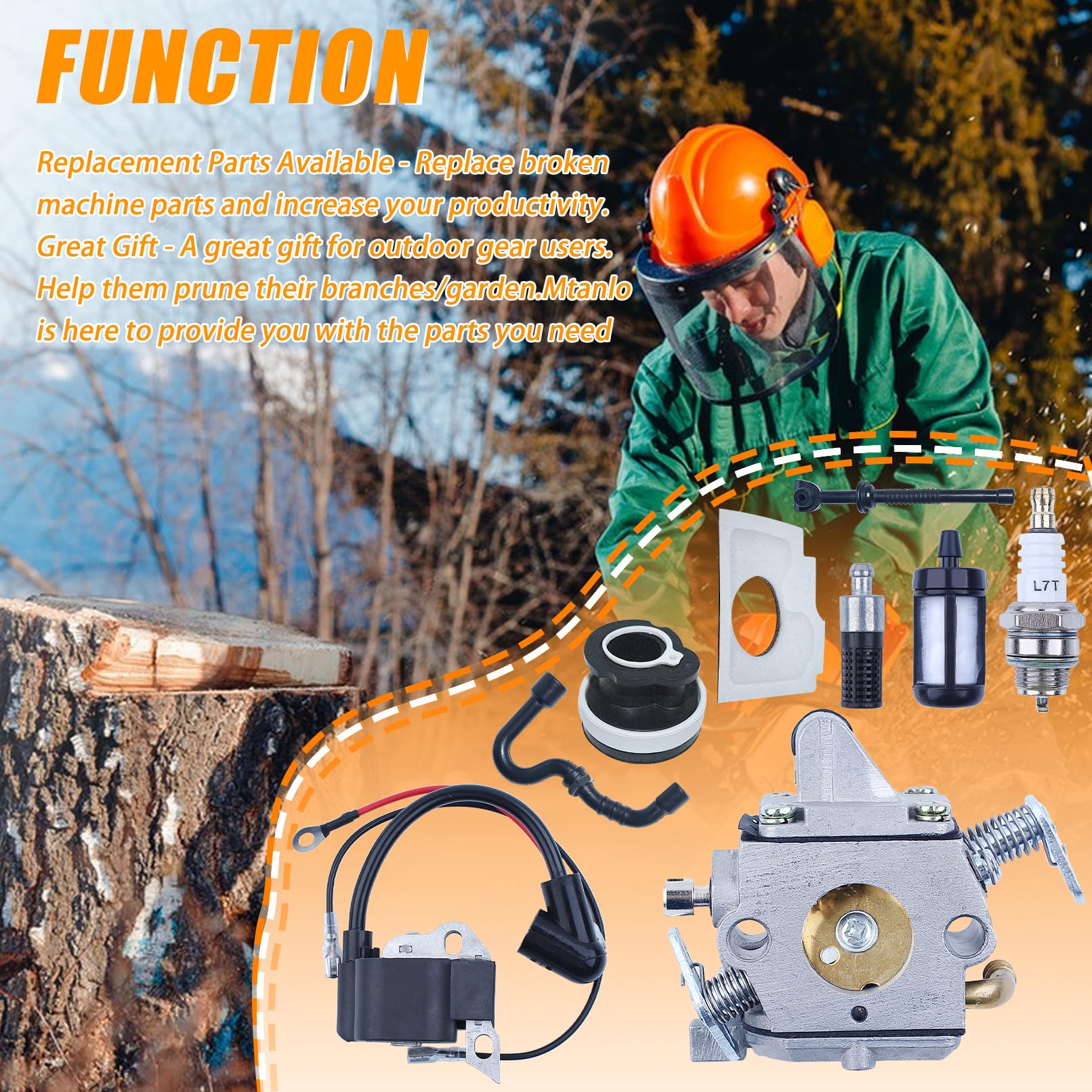 Carburateur Pour STIHL MS170 MS180 017 018 Tronçonneuse ZAMA Type C1Q