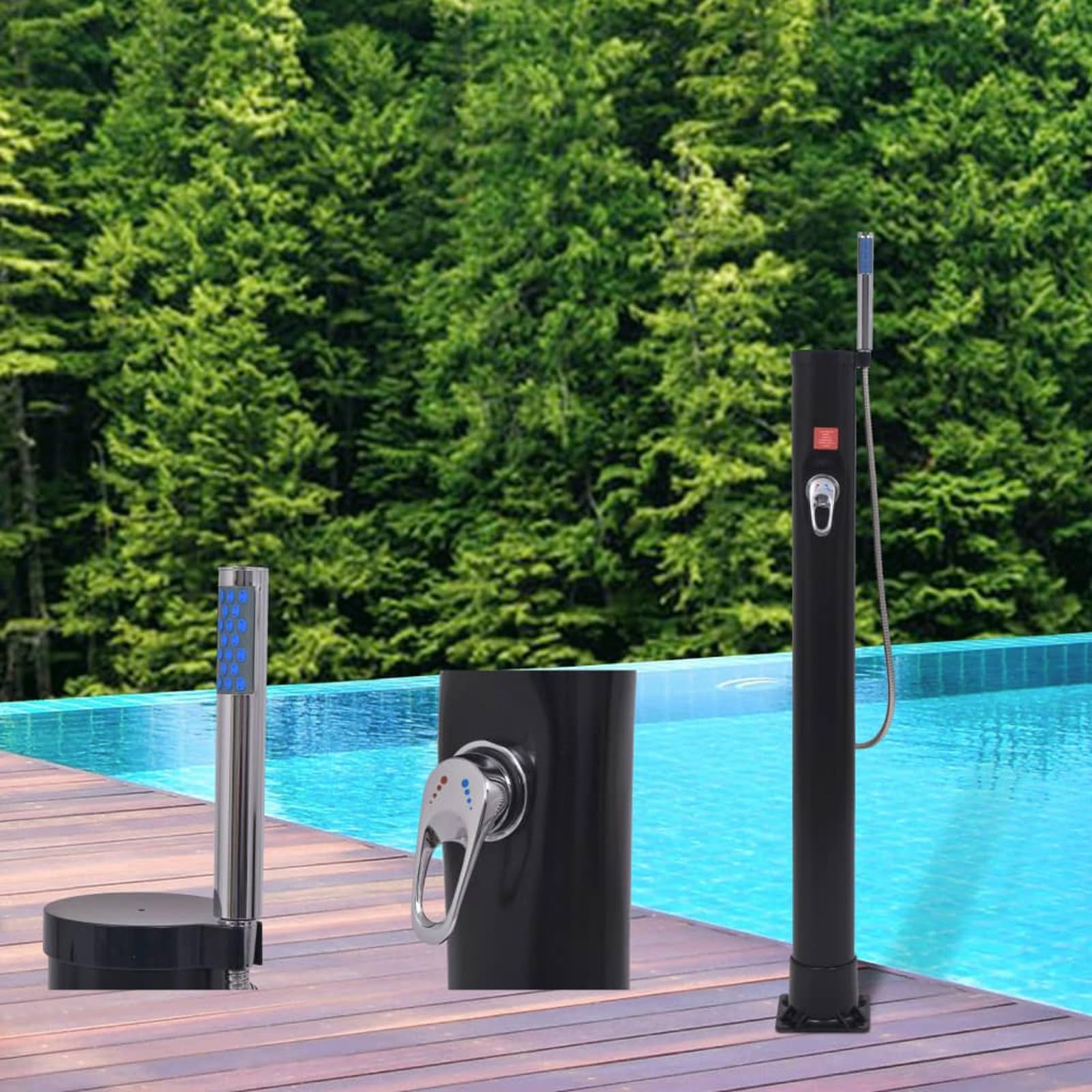 Doccia Solare 8 L PVC Acciaio,Piscine e Spa,Accessori per Piscina e spa-91231