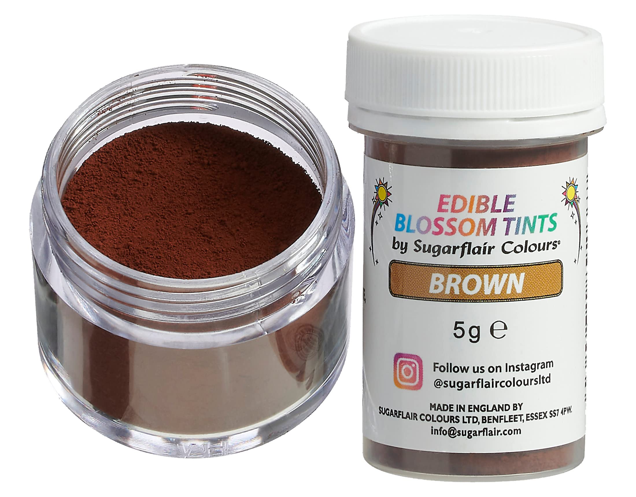 Sugarflair Blossom Tint Dust Brown Colorante Alimentario en Polvo 5g