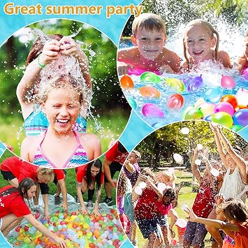 666 PCS Water Balloons Self Sealing: Fill in 10s No Tying No Leaks - Backyard Summer Splash - Kids Ages 3-10 - Outdoor Garden Pool Party Water Fight Supplies
