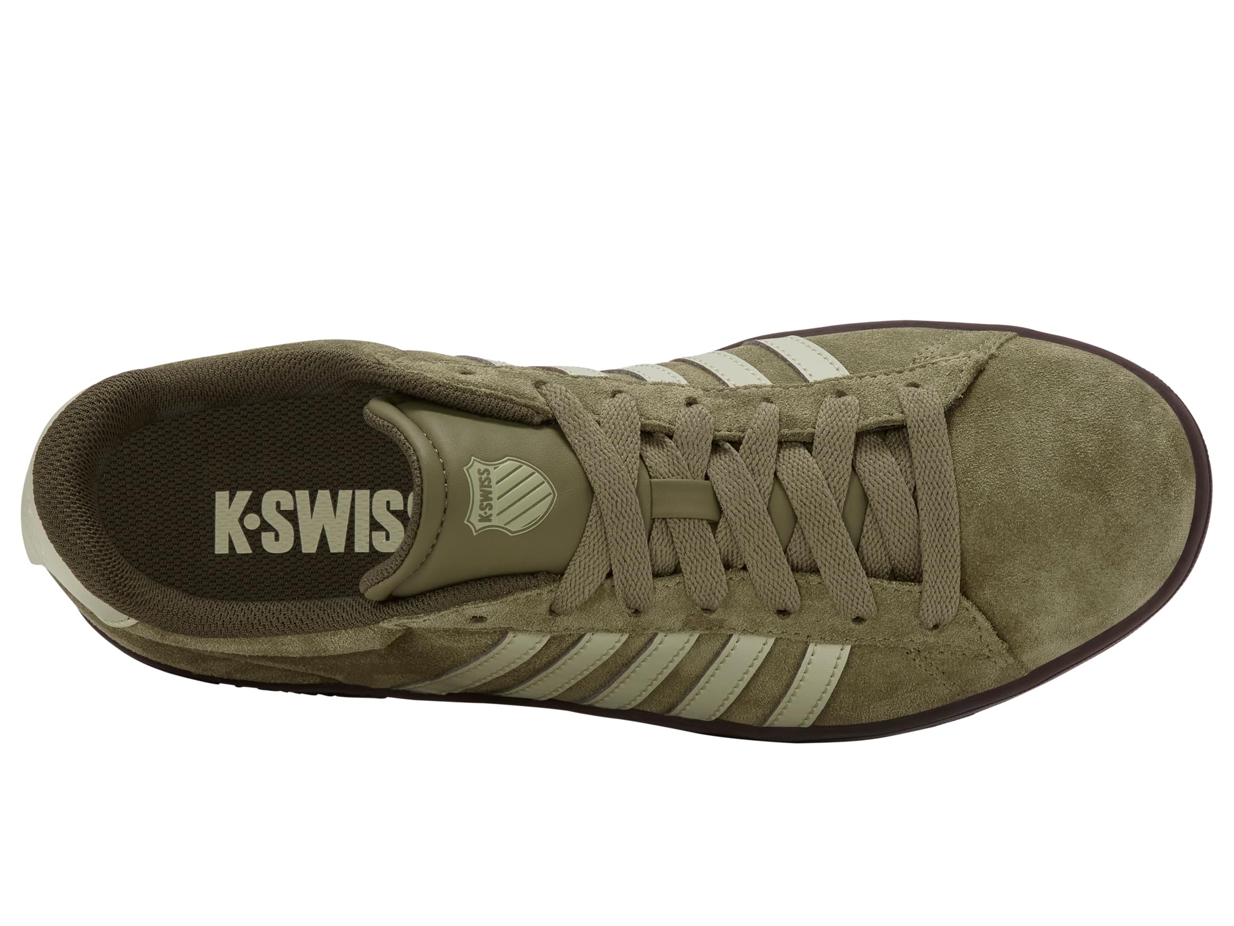 K-Swiss Court Tiebreak II SDE Herren Leder Sneaker Schuhe 09492-367 dunkelgrün