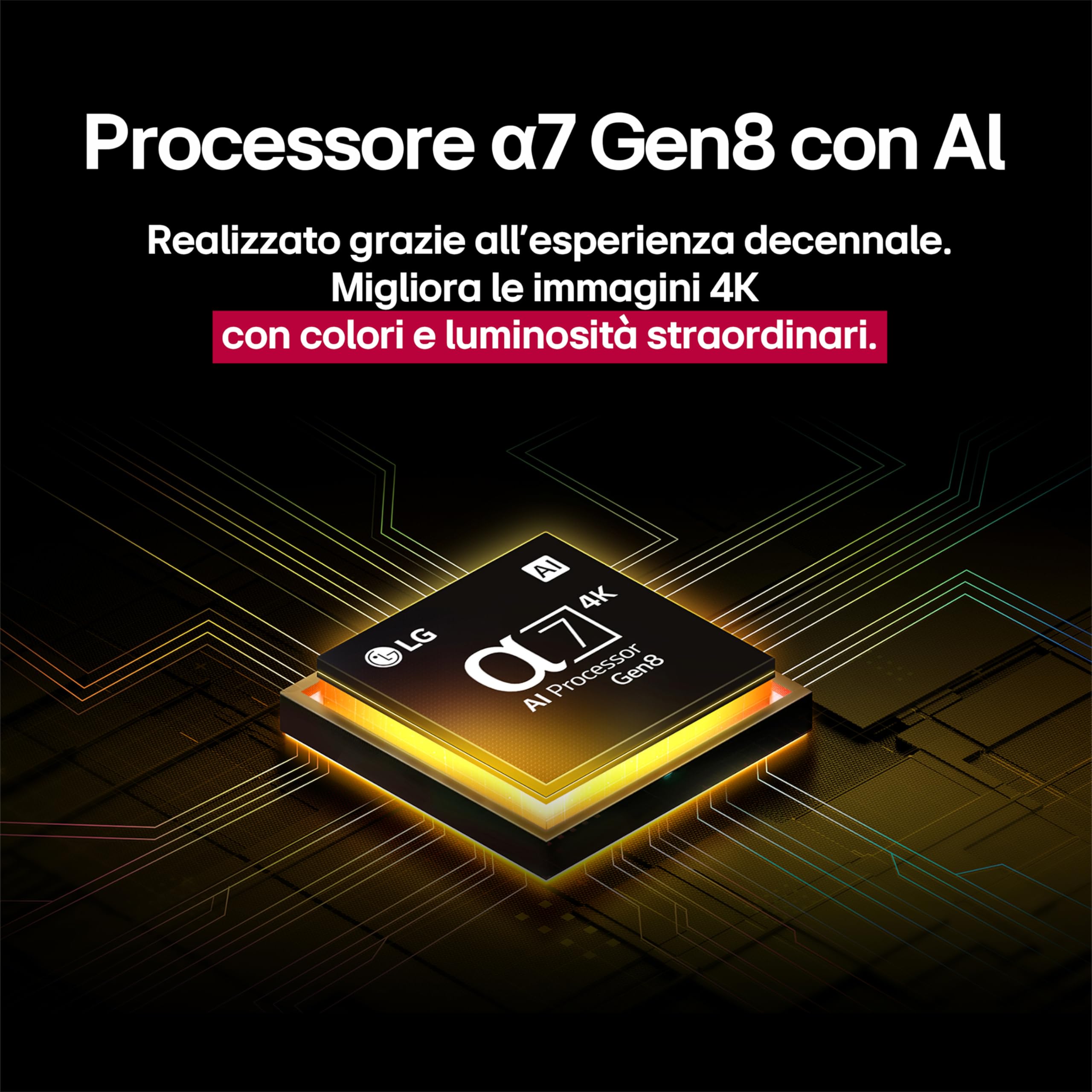 LG QNED AI QNED70 Smart TV 55 pollici 4K, Processore α7 Gen8, Dynamic QNED Color, webOS con AI e telecomando puntatore AI, Gaming con VRR 4K@60Hz, 55QNED70A6A 2025