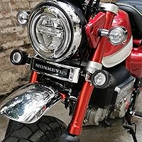 Vista 2 de Kit de luz auxiliar LED con conector compatible con Honda Monkey 125 Z125M Z125MA (2019-actual) (blanco #2)