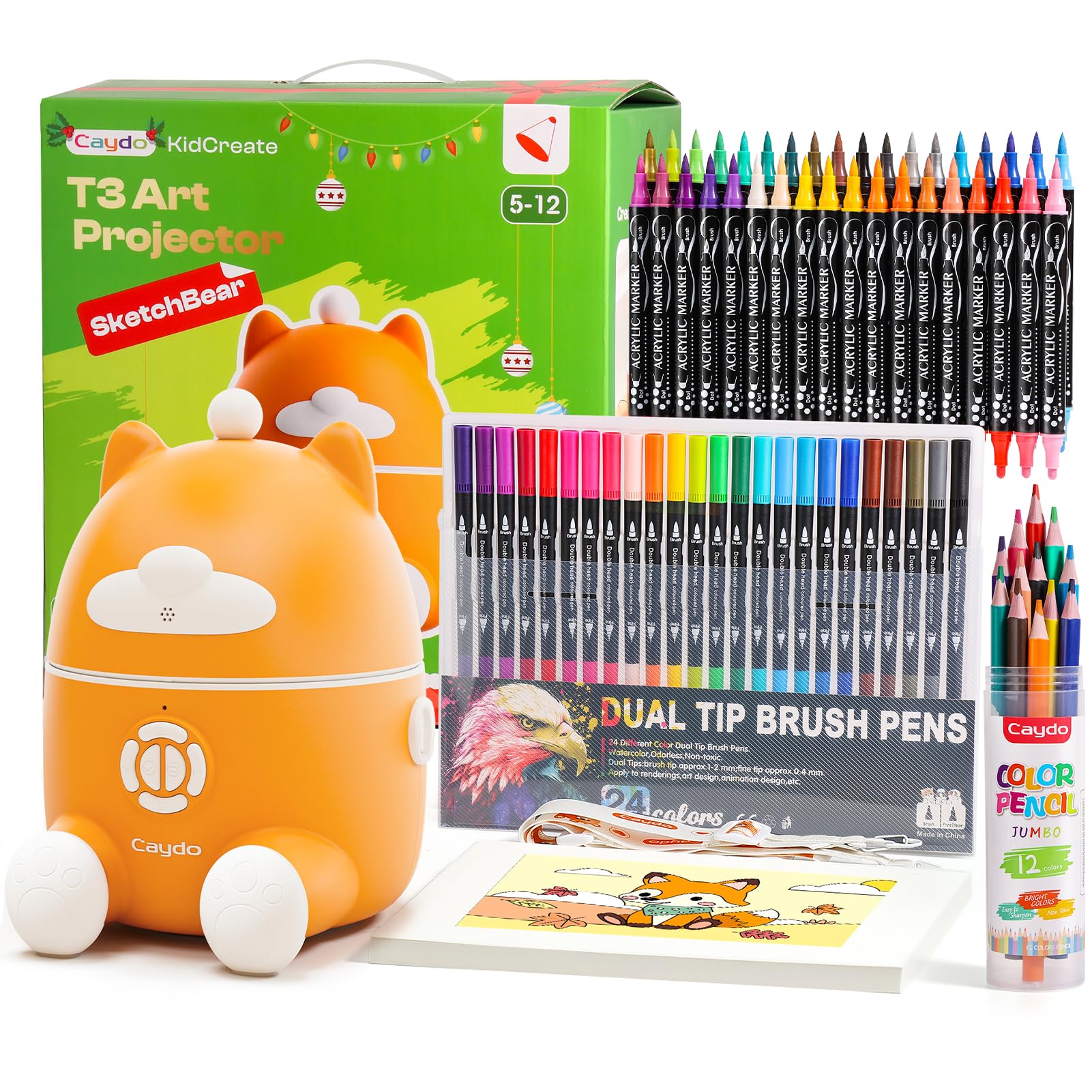 Caydo T3 Smart Drawing Projector Kit, for Kids Ages 5+