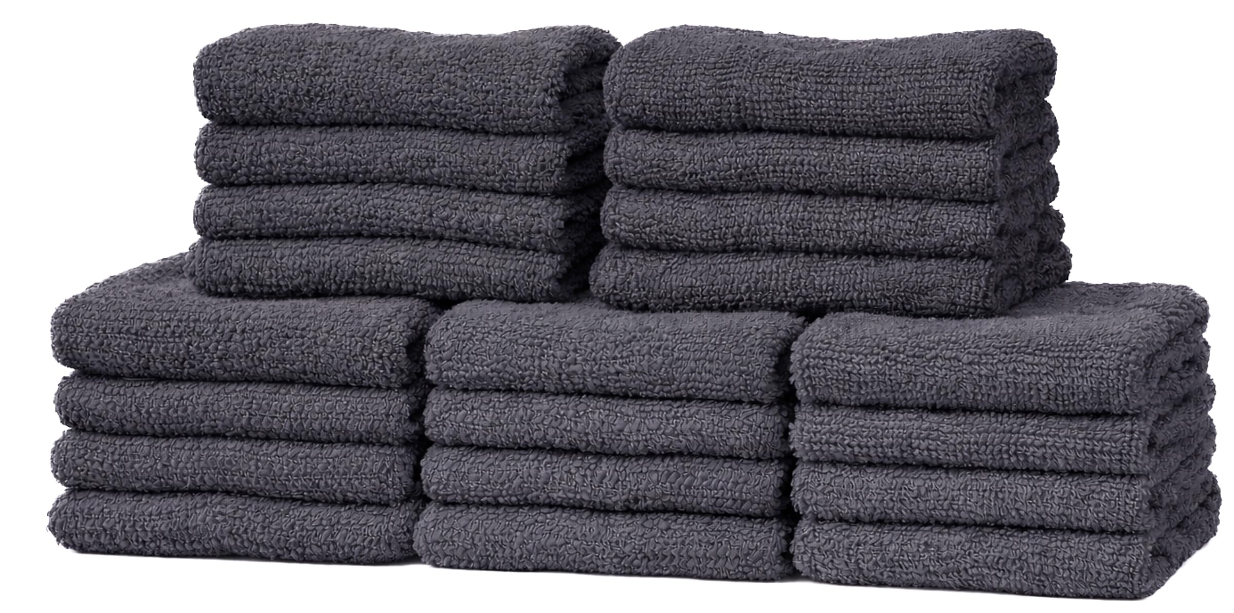 Adore Home 20 Slate Cotton face cloths Flannels 30cm x 30cm