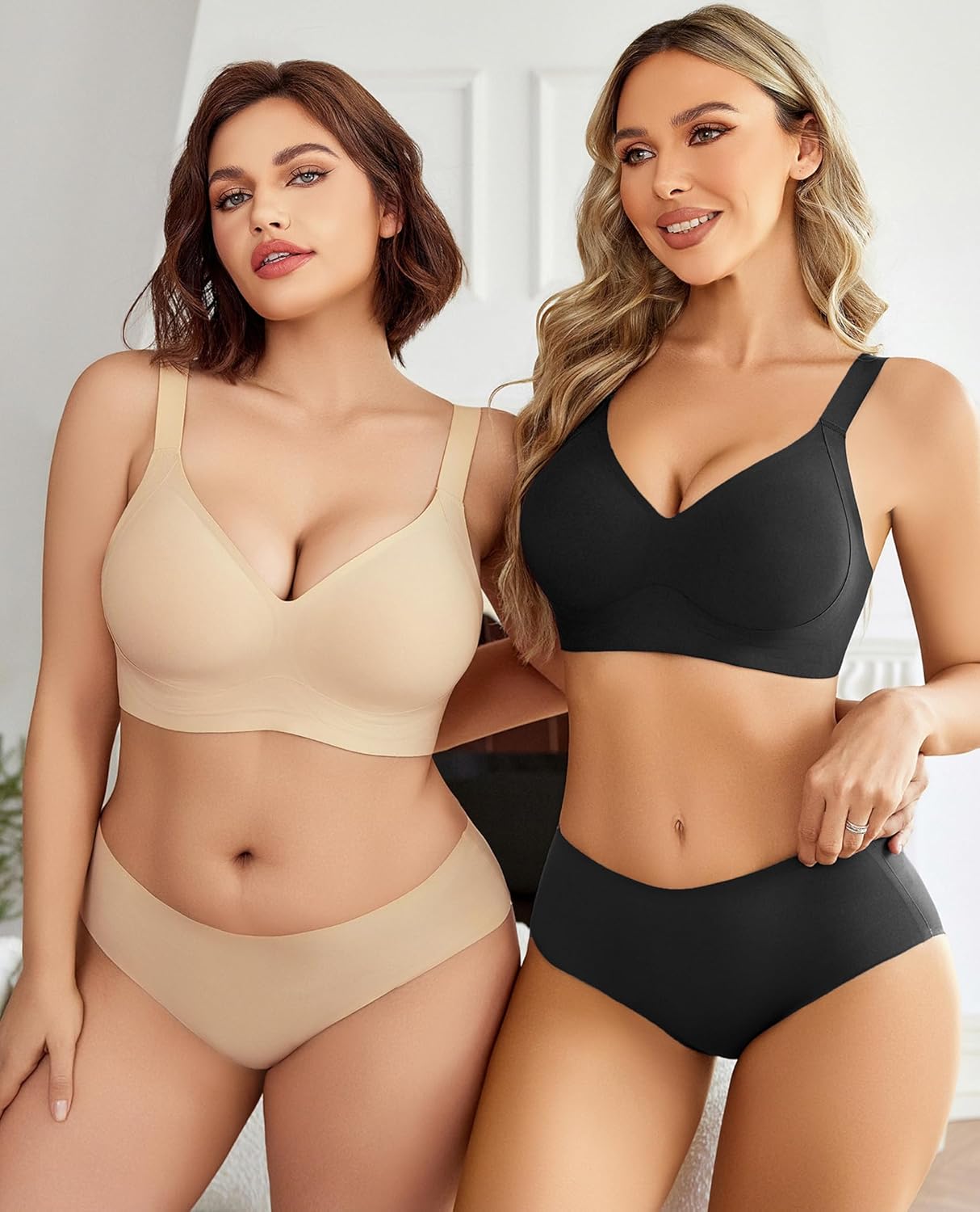 Avidlove Wireless Bra for Women Seamless Push Up Full Coverage Bra Comfort Bralette Support Everyday Bra - Image 6