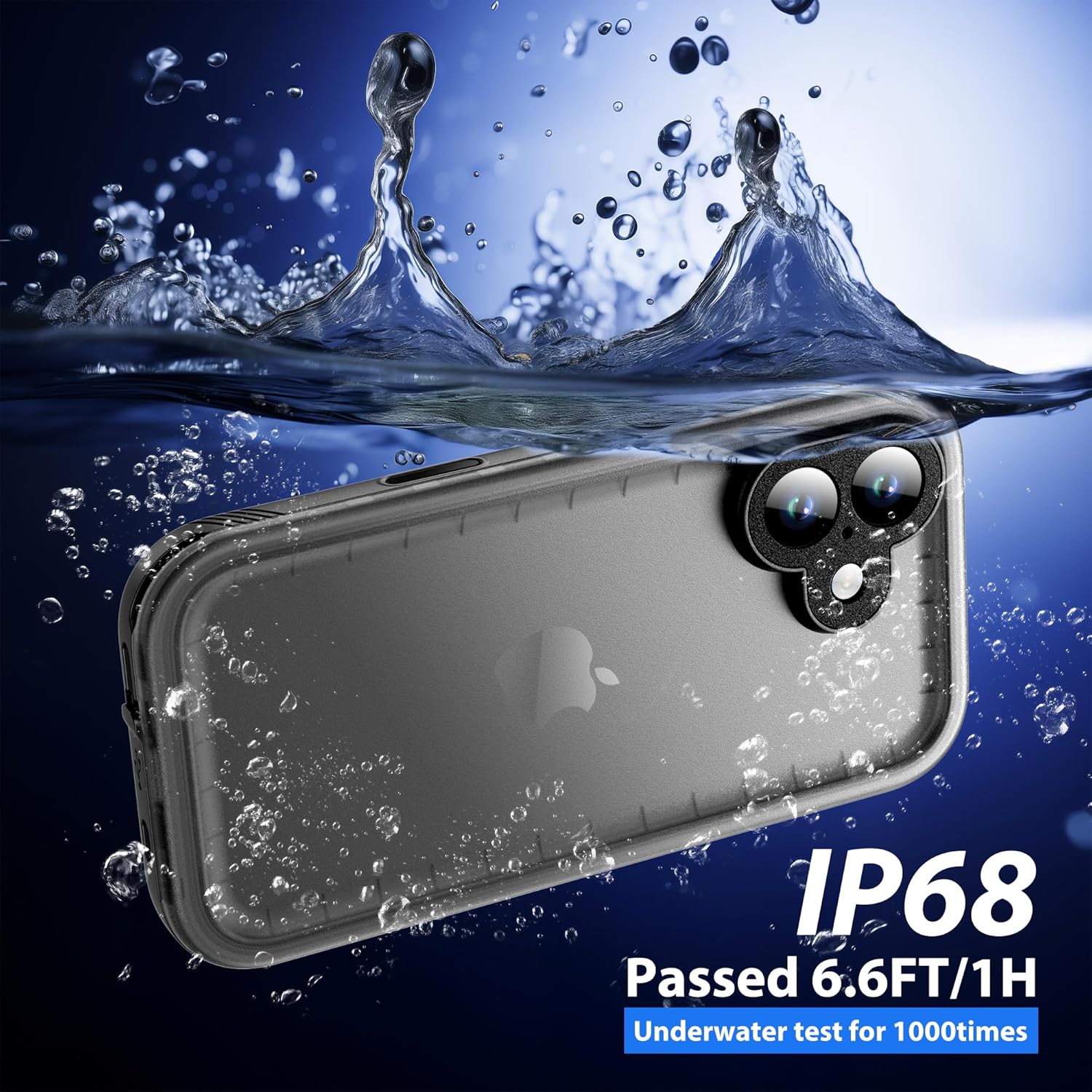 SPORTLINK for iPhone 17 Case - IP68 Waterproof Military Protective Full Body Heavy Duty Shockproof 360 Sealed Dustproof with Camera Screen Protector Phone Cover for iPhone 17 6.3" Black - Image 4