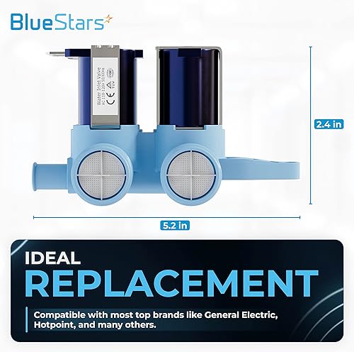 Miniatura 6 de BlueStars WH13X10024 Pieza de repuesto para válvula de entrada de agua para lavadora – Compatible con arandelas G.E y Hotpoint – Reemplaza WH13X0086