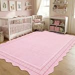 GarveeHome Tapis 5x7, tapis lavable doux antidérapant de grande taille, beige | Tapis moderne de couleur unie à poils courts antidérapant pour dortoir, entrée, cuisine, salon, chambre, bureau