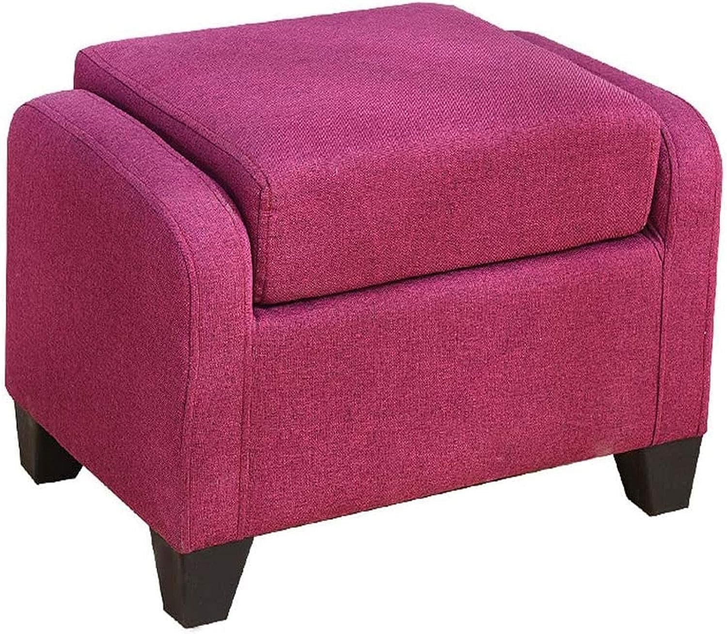 Repose-pieds salon en bois massif pour soulager les jambes lourdes, tabouret en tissu