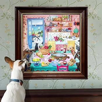 piii♡ Amazon.com: eeBoo Piece & Love: Pink Kitchen - 1000 Piece