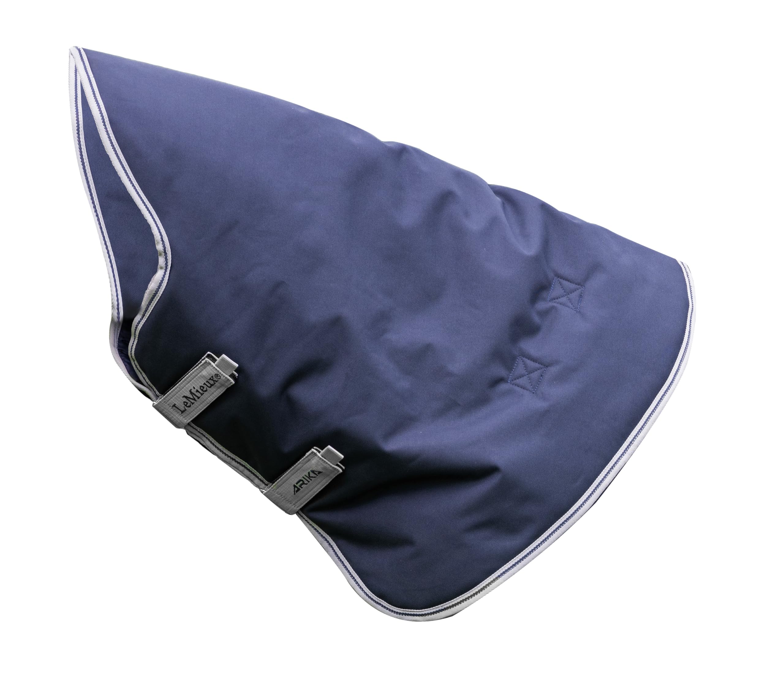 LeMieux Arika Featherweight Neck Cover 0g Fill - 900 Denier Waterproof Outer - Antistatic Lining - Navy - Small