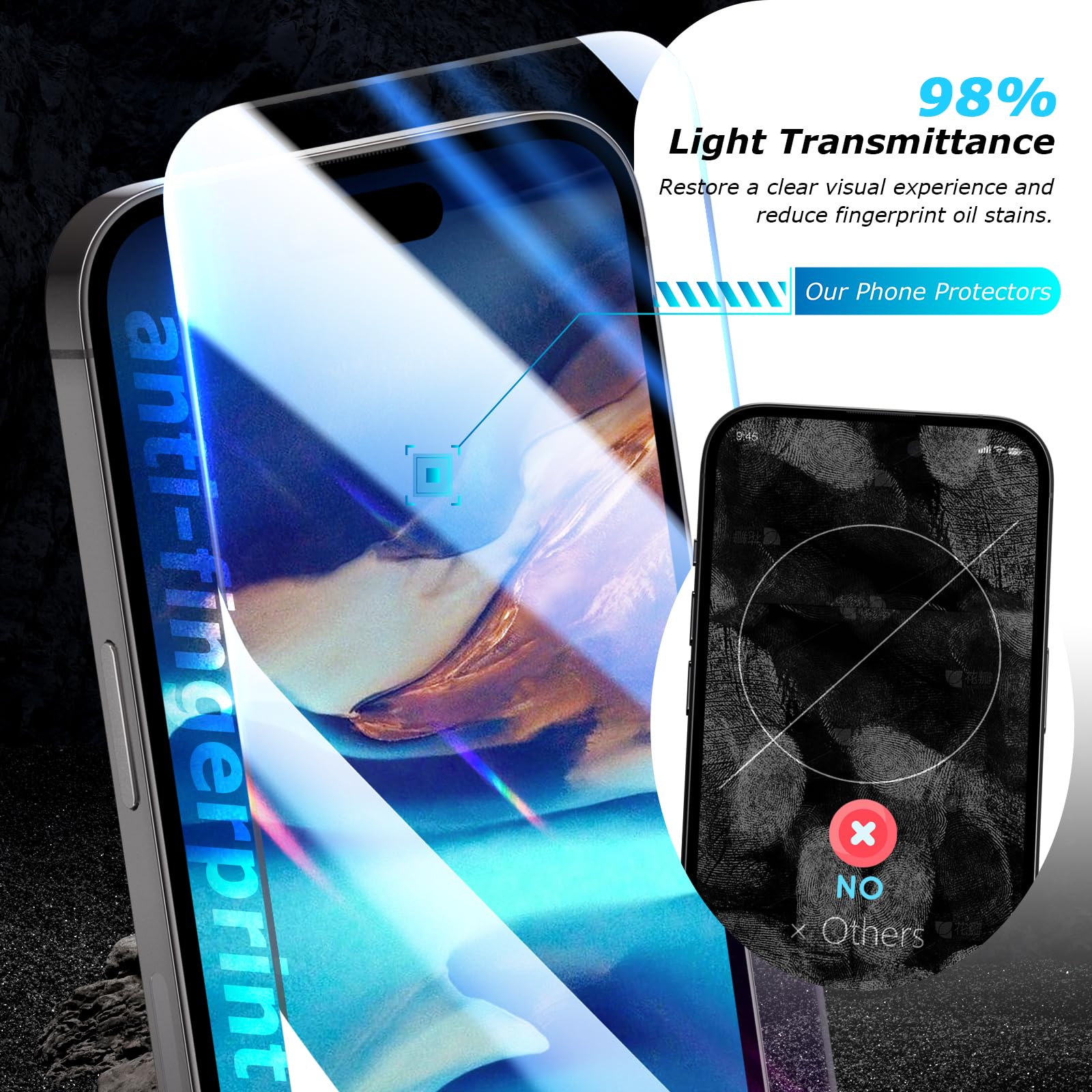 Custodia + Vetro Temperato 5D Full Per OnePlus 8 Pro - Trasparente