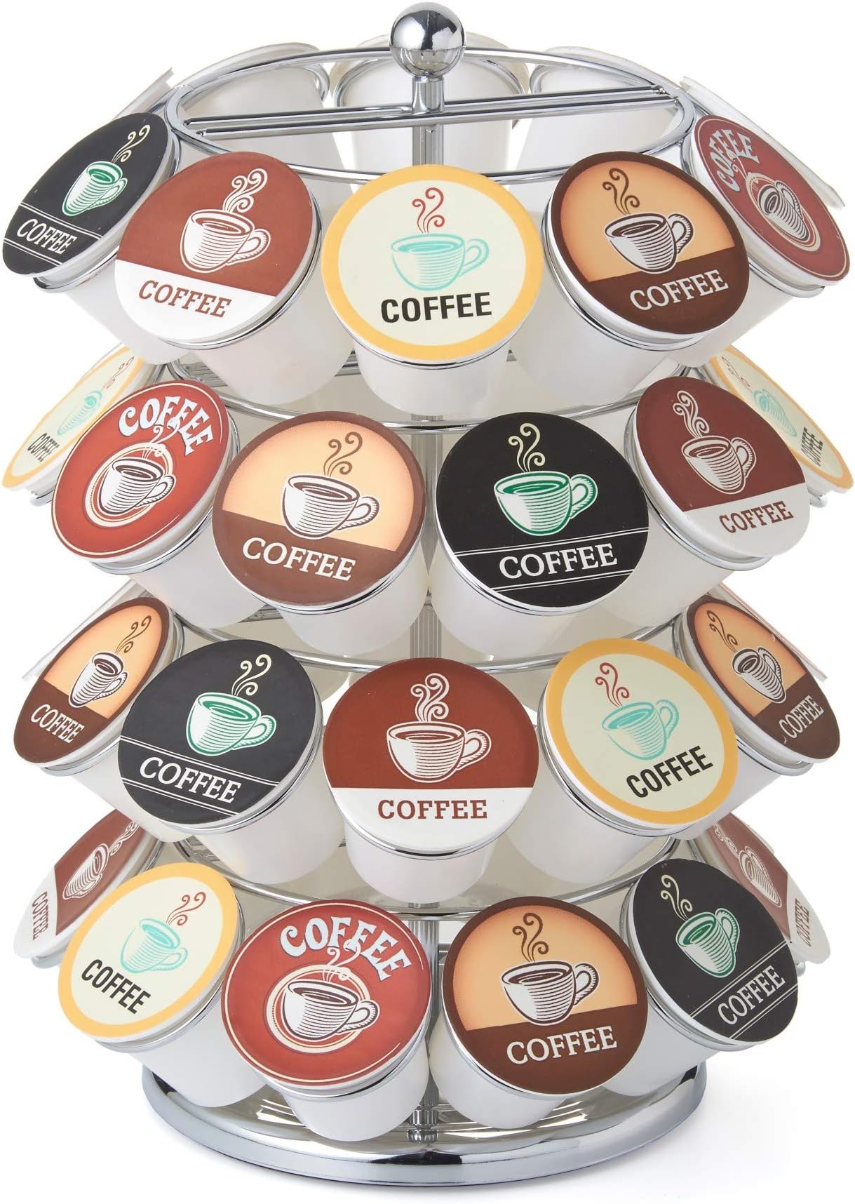 NIFTY 5640C 40 Capacity K-Cup Carousel, 1 Size, Chrome