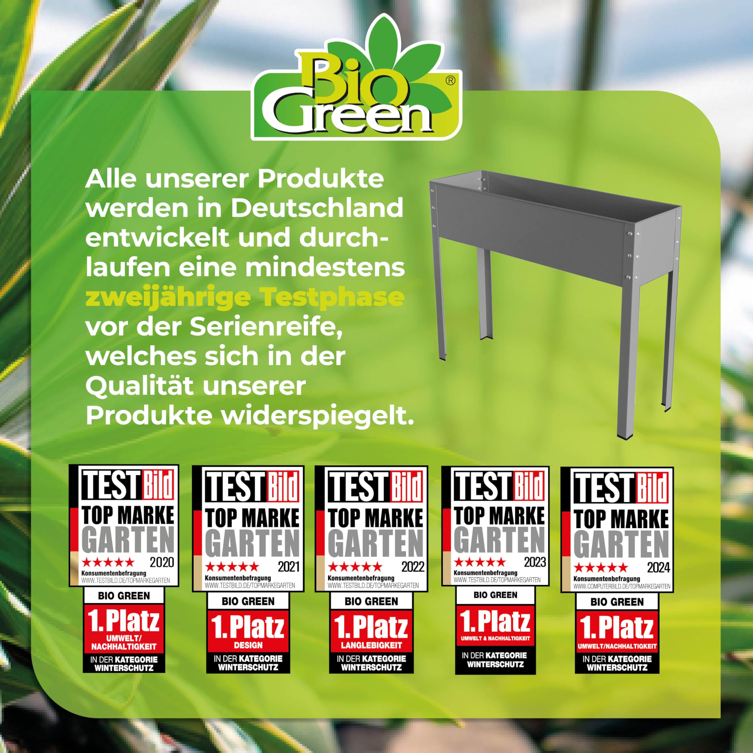 Bio Green Aiuola rialzata in Metallo Freising-XL