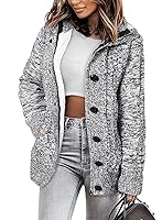 Algopix Similar Product 3 - Sidefeel Womens Cardigan Hooded Fleece