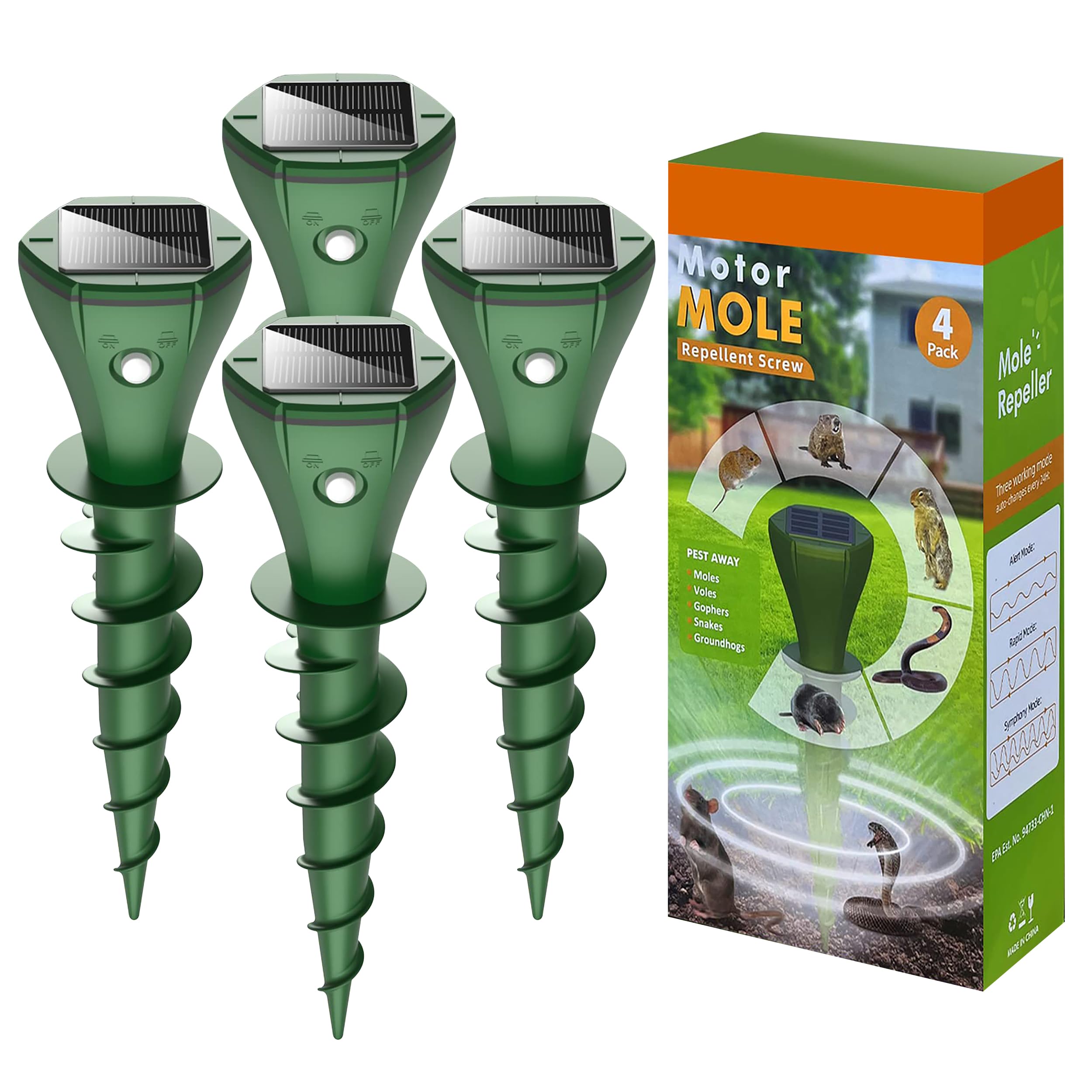 Parquet Solar Pest Repeller Stakes 4 Pack AR08M
