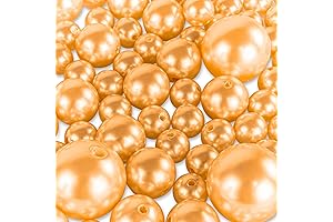 Super Z Outlet Elegant Glossy Polished Pearl Beads for Gold Party Beautification