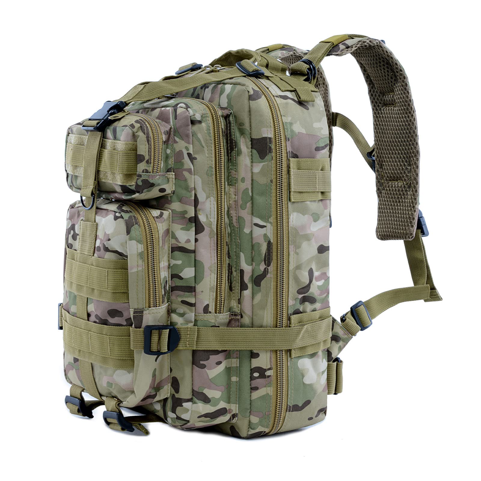 Long Keeper 30L Military Tactical Backpack Mens Hiking Camping School Travel Molle Backpack Waterproof Small Army Rucksack for Men Women Outdoor