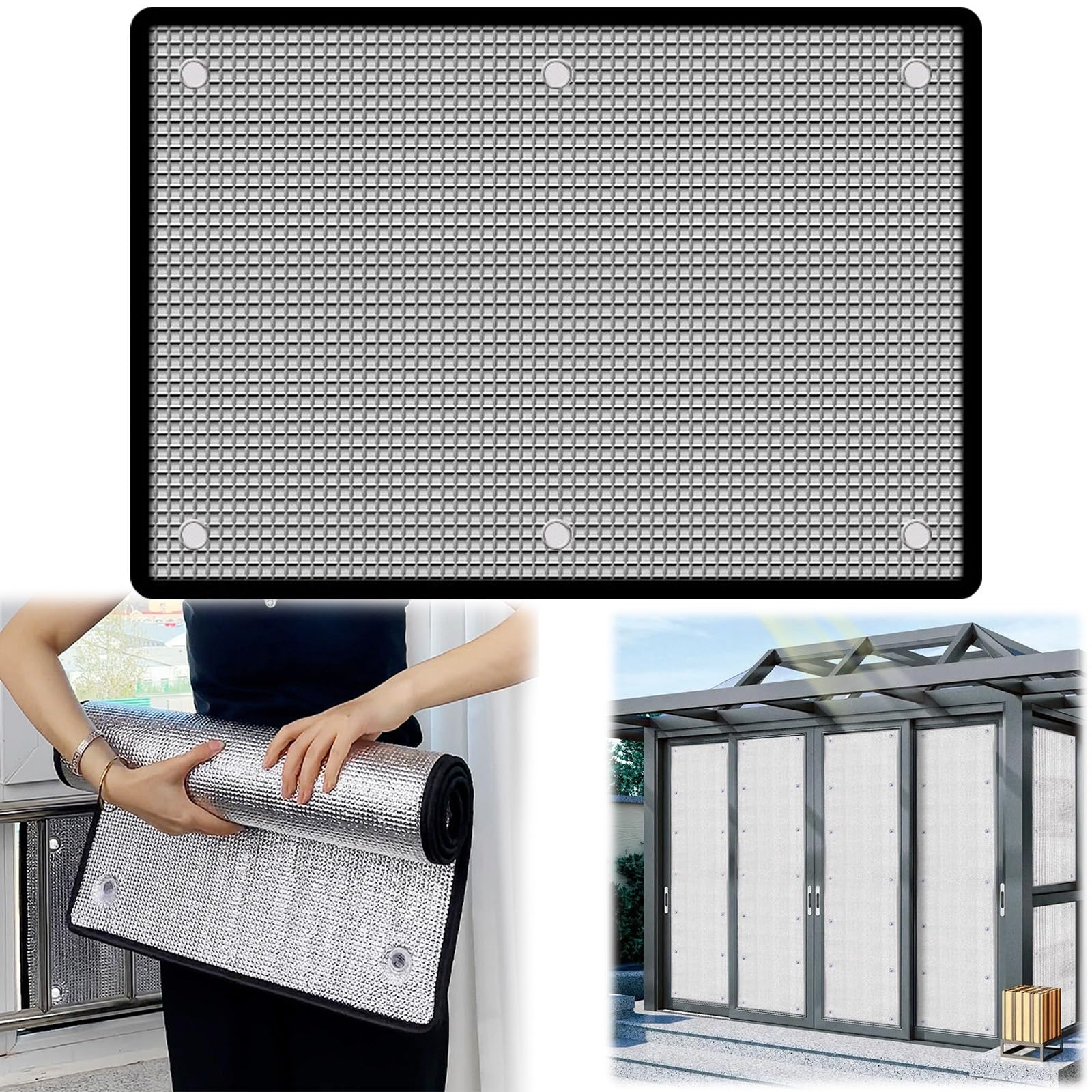 Película De Ventana Opaca Reflectante De Calor De Papel De Aluminio