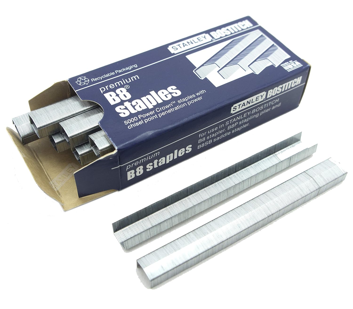 B8 Max Heavy Duty Staples - Box of 5000 pcs Staples