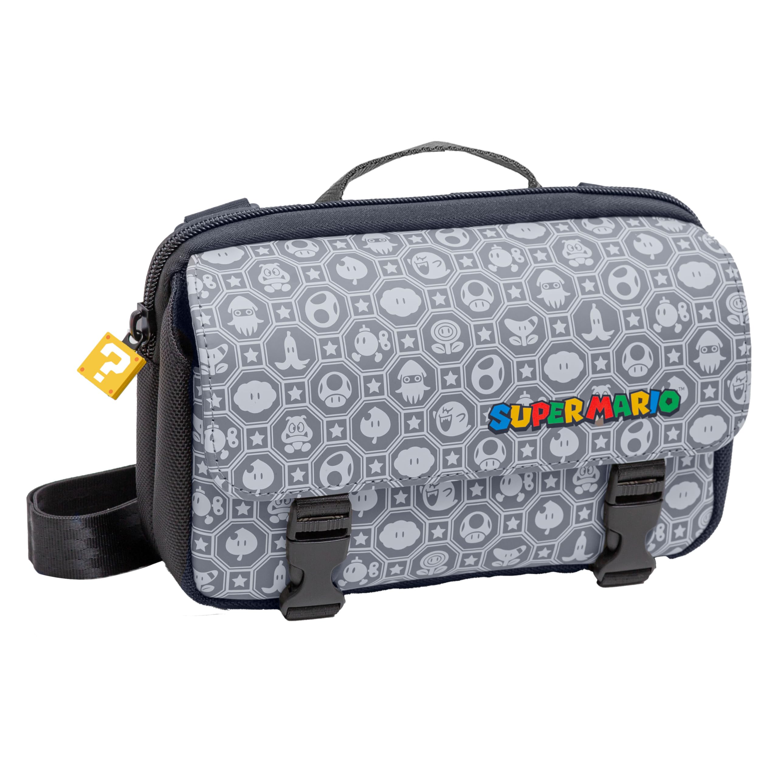 R.D.S. INDUSTRIES, INC. – Game Traveler Deluxe Licensed Travel Case Designed for Nintendo Switch, Nintendo Switch 2, OLED, Super Mario Monogram (LV17SM)