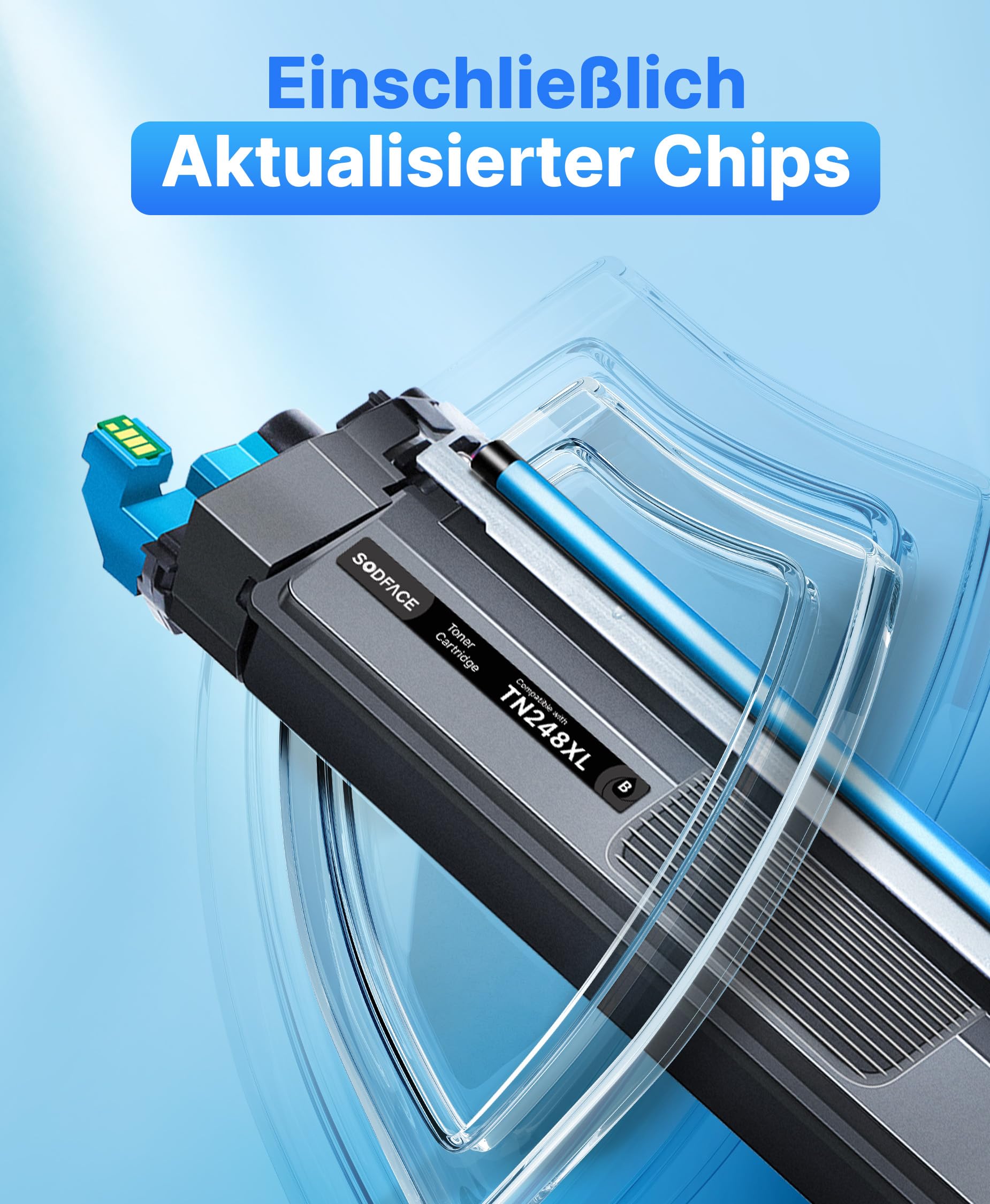 TN248XL TN248 Toner Kompatibel für Brother MFC-L3760CDW Toner für Brother MFC-L3740CDW DCP-L3520CDW DCP-L3560CDW HL-L3220CWE HL-L3240CDW DCP-L3515CDW (2Schwarz 1Magenta 1Gelb 1Cyan, 5er-Pack)