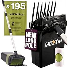 Neater Pet Brands Lift N Bag Dog Pooper Scooper with 31" Pole, 195 Bags