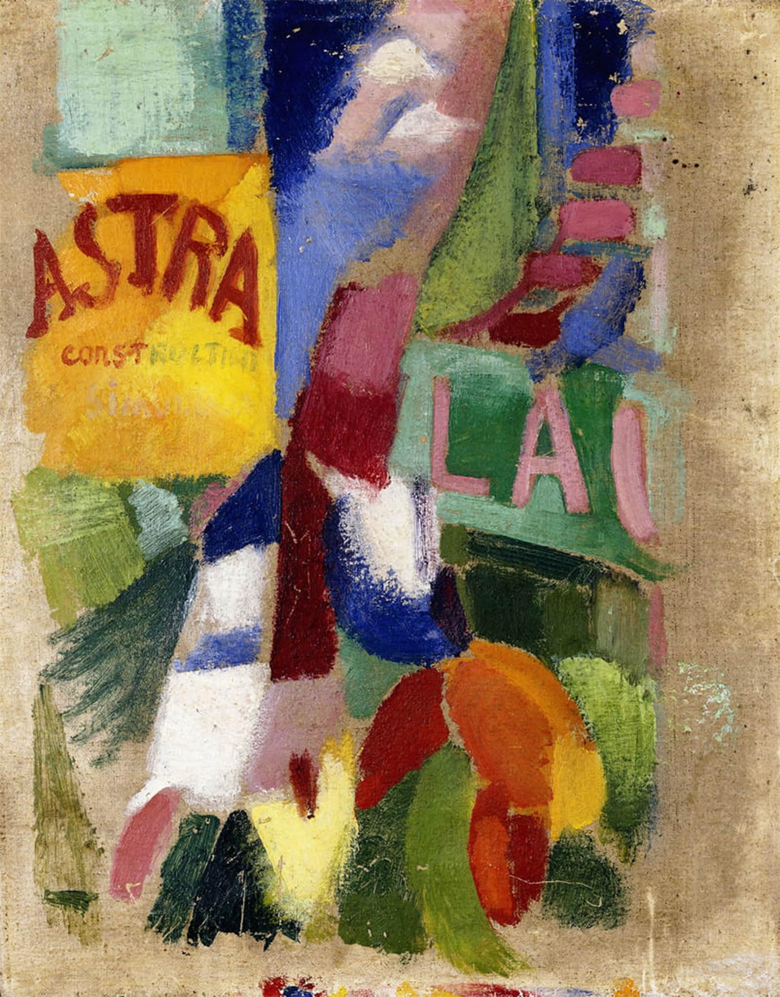 POSTERIIk Vintage Classic Picture Landscape Artwork Study of the Team From Cardiff by Robert Delaunay Portrait Canvas Painting for Office Home Decor 60x90cm