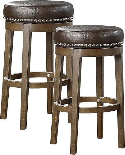 Miniatura 18 de Lexicon Blueridge Taburete giratorio de altura de mostrador (juego de 2), 25" SH, gris Gris,Marrón,Verde,Negro -,Rojo -