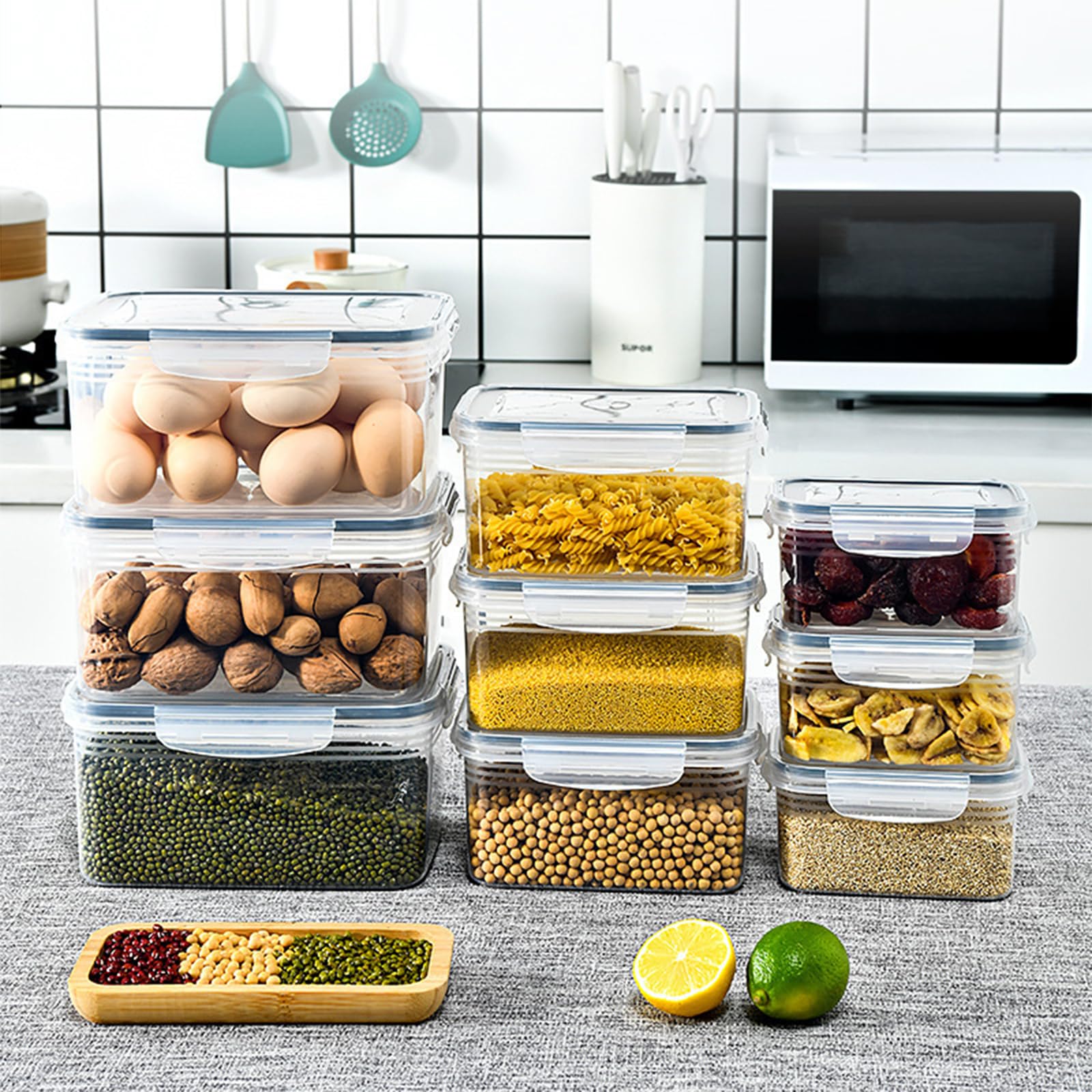 3pcs Obst Aufbewahrung Kühlschrank,kühlschran Aufbewahrung,aufbewahrungsbox Kühlschrank,gemüsebox Kühlschrank,kühlschrank Boxen Mit Trennwand,berry Bin Kühlschrank,kühlschrank Organizer Obst Gemüse Küche, Haushalt & Wohnen