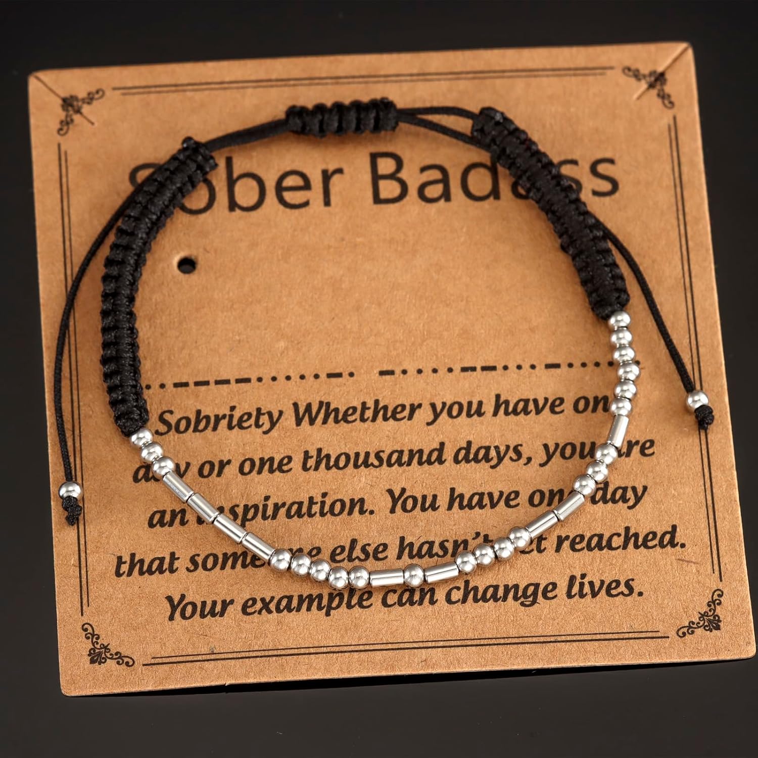 HUTIMY Gifts for Sobriety Women Her Na Alcoholics Anonymous Jewelry 1 2 5 7 8 10 Year Sober Bracelet - Image 2