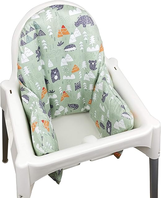 ZARPMA Inflatable Cushion Inner Cover Compatible for IKEA Antilop Highchair (Cover Only) (Green)
