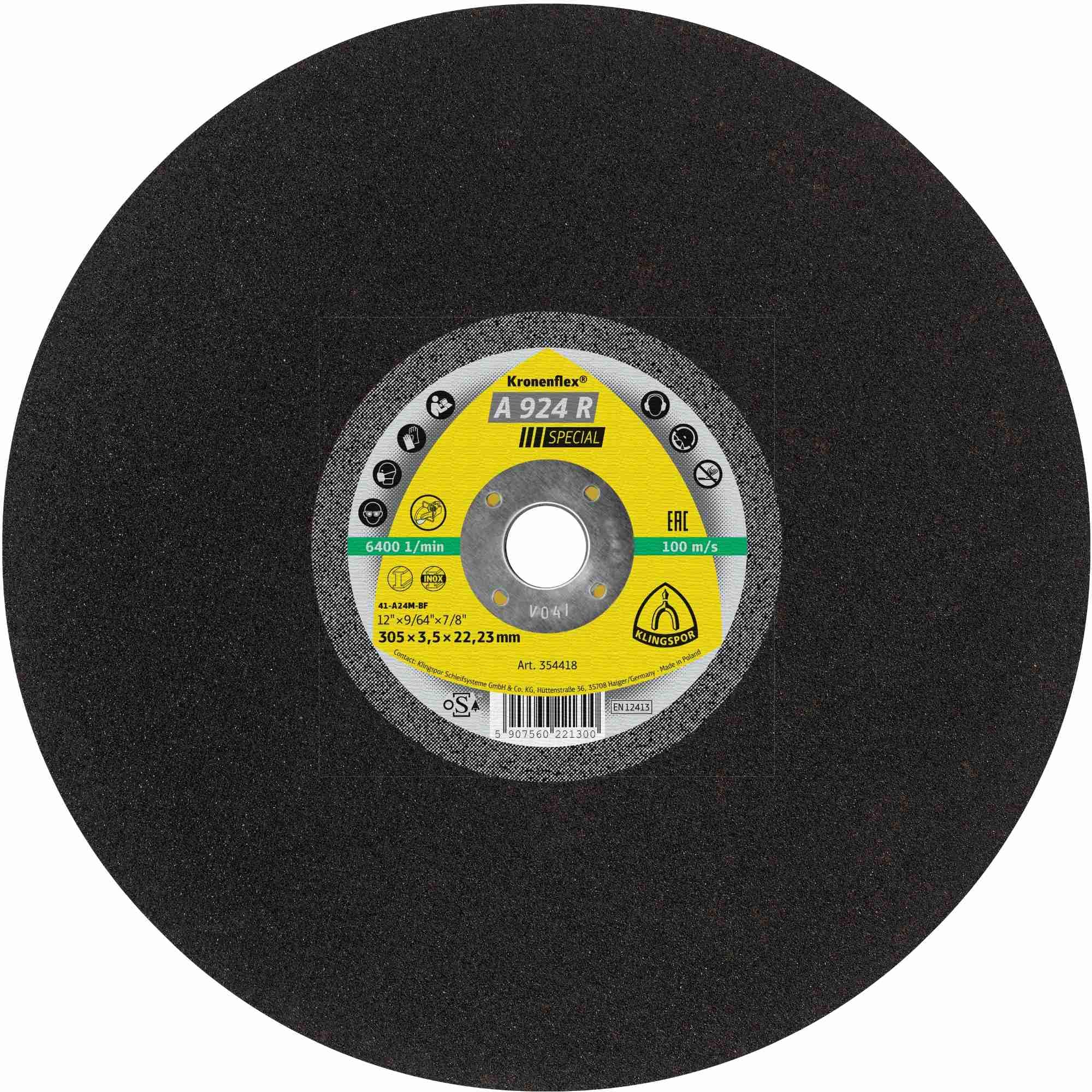 A 924 R - Discos de corte (305 x 4 x 20 mm, rectos 10 unidades)