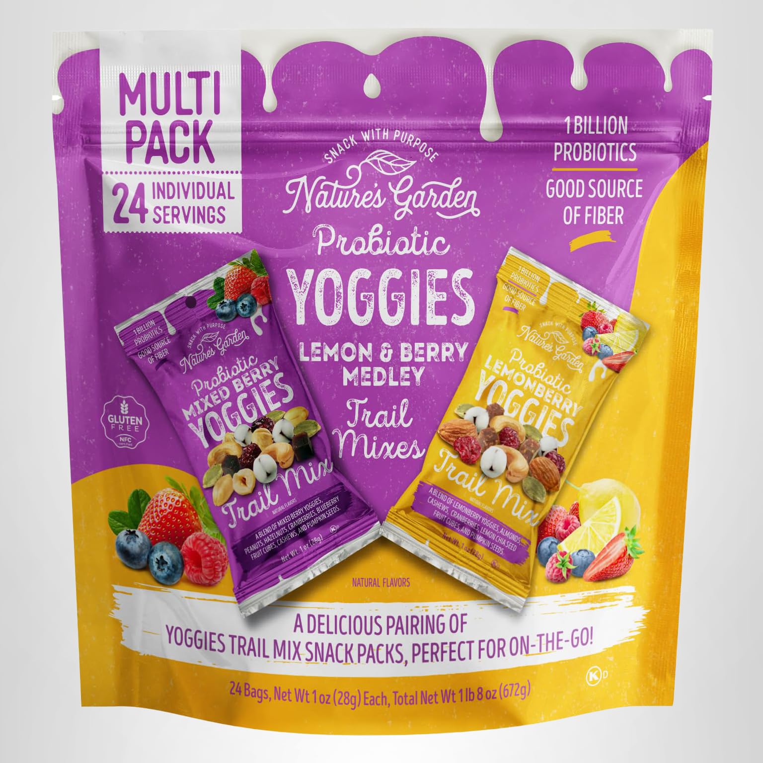 Amazon.com: Nature's Garden Probiotic Yoggies Trail Mix Multipack