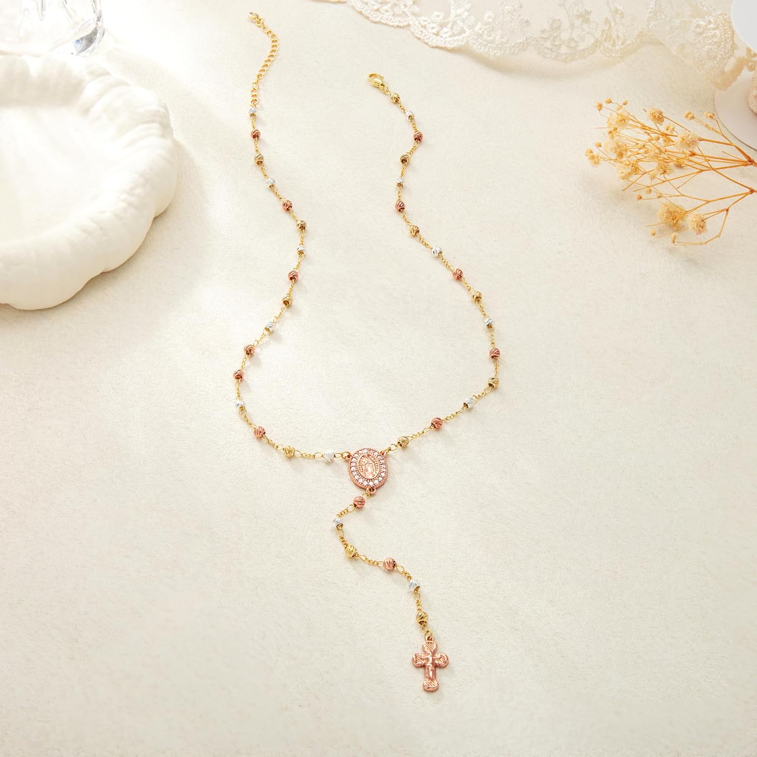 14K Gold Plated Long Necklace for Women, Dainty Drop Lariat Necklaces, Gold Y-Shaped CZ Necklace Non Tarnish Trendy Simple Long Drop Cute Choker Necklaces Chain Valentine's Day Jewelry Gift - Image 9