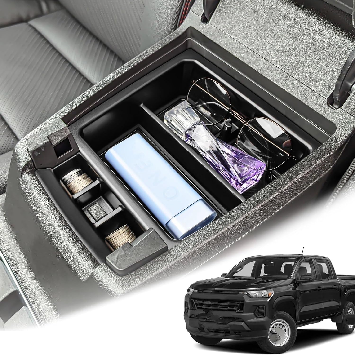 Glove Box Storage for Chevrolet for Colorado 2023 2024 Car Armrest Storage Box Collection Tray Car Multifunctional Centre Console Organiser