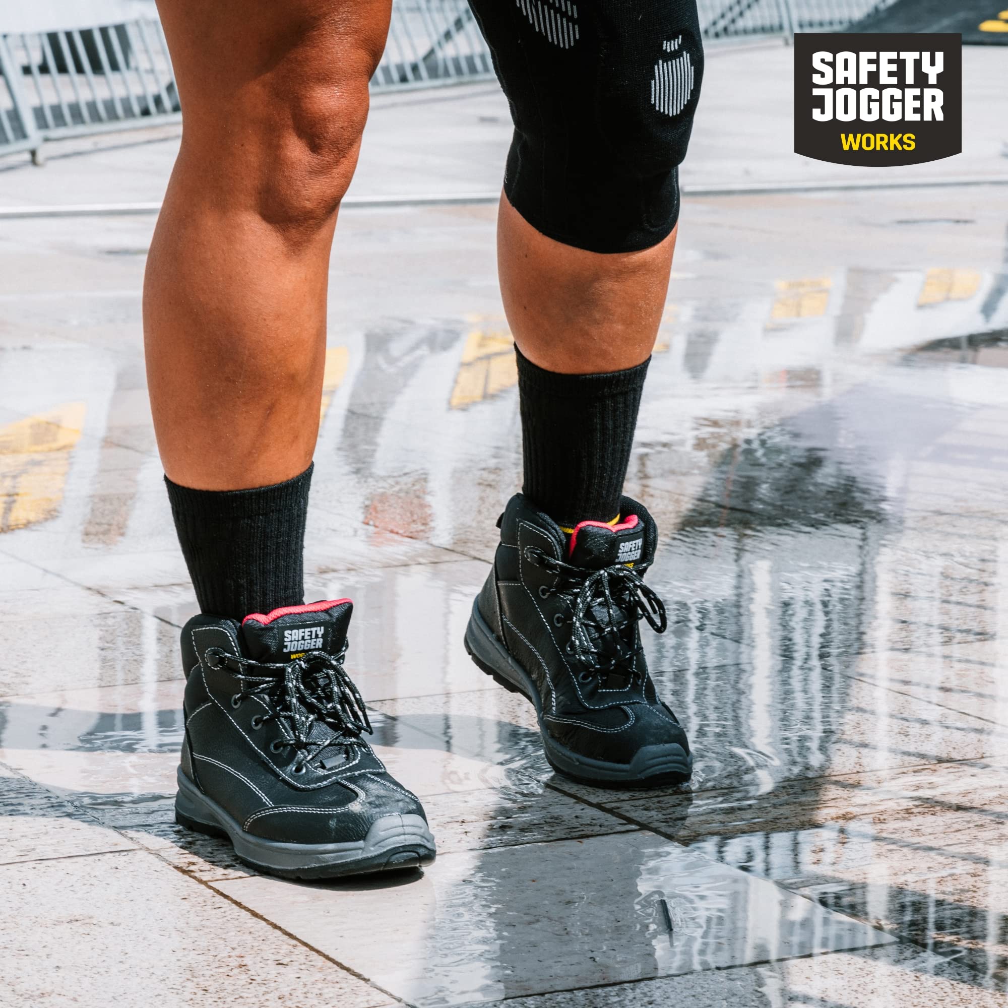 Safety Jogger Force2 Force 2, Unisex-Erwachsene Sicherheitsschuhe, Schwarz (BLK), EU 42