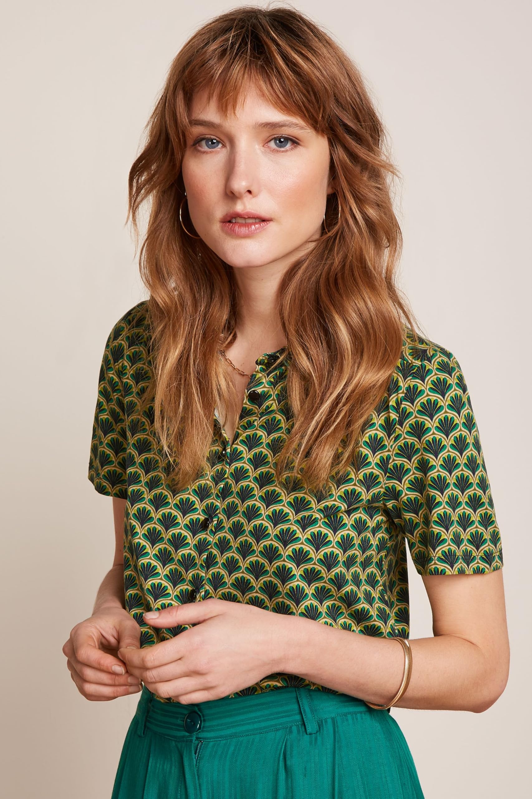 King Louie Maisie Blouse Touche - Blusa para mujer