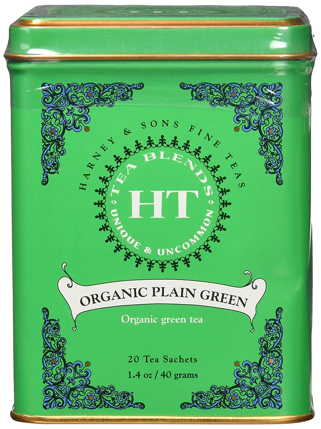 Harney & Sons Caffeinated Organic Plain Green Tea Tin 20 Sachets (B01527SKH0) Amazon Price History, Amazon Price Tracker