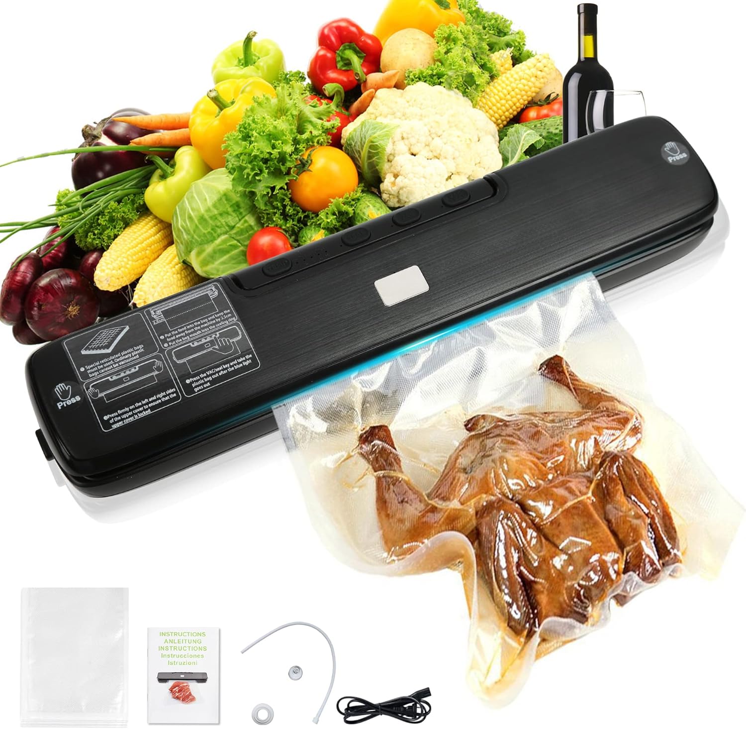 Vacuum Sealer Machine, Pro Food Saver, Automatic Air