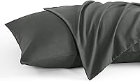 Vista 52 de NTBAY Juego de 2 fundas de almohada estándar, paquete de 2 fundas de almohada de microfibra cepillada de 20x26, suaves, resistentes a las arrugas, a