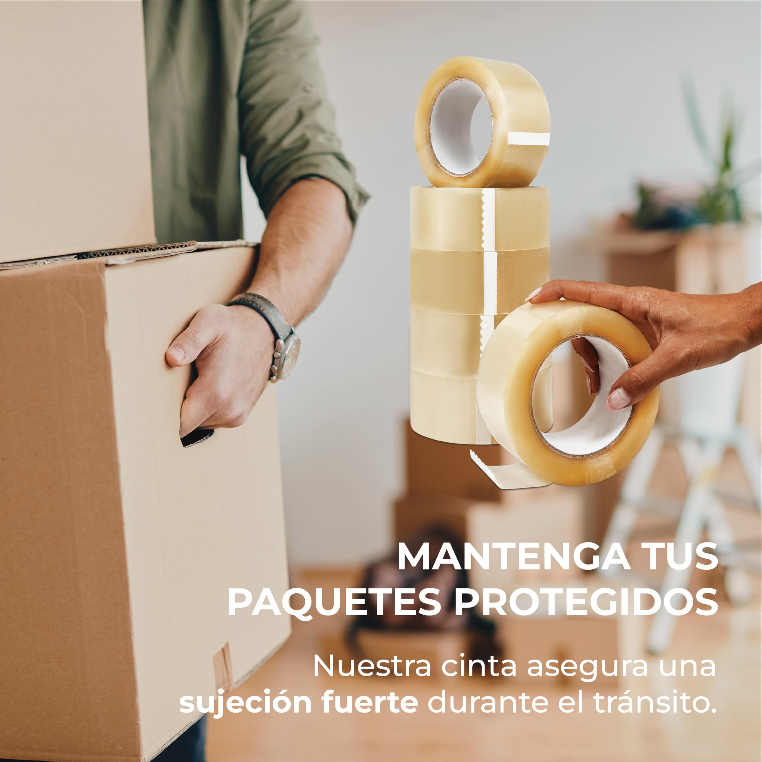 MUNTRADE Nastro adesivo trasparente da imballaggio | 48 mm x 132 m (36 rotoli) | Nastro da imballaggio trasparente, sigillante trasparente