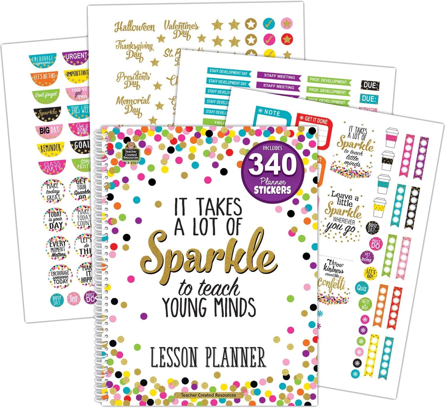 Teacher Created Resources Confetti Lesson Planner (TCR2152)