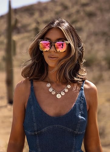 Miniatura 5 de DIFF Bella Designer - Gafas de sol cuadradas de gran tamaño para mujer, 100% protección UVAUVB, colores de moda de moda Tortoise